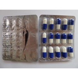 Sibutril sibutramine (Reductil/Meridia) 15mg 30 Caps