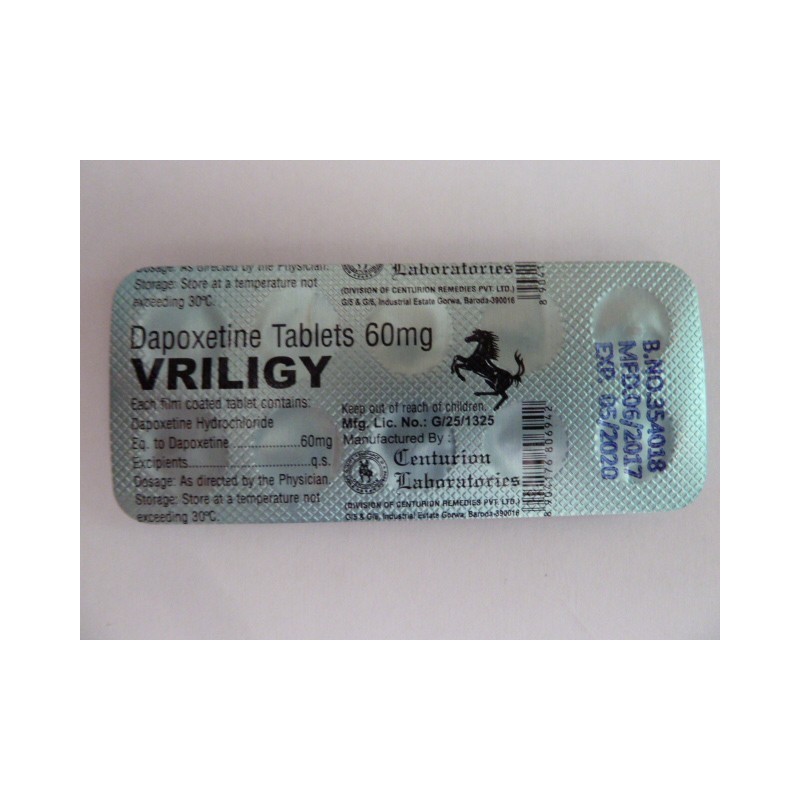 VRILIGY  Dapoxetine 10 tablets 60mg