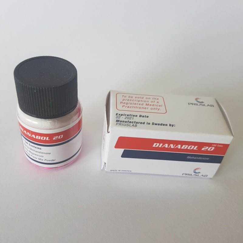 Prius Dianabol Methandienone 100 tabs 20 mg