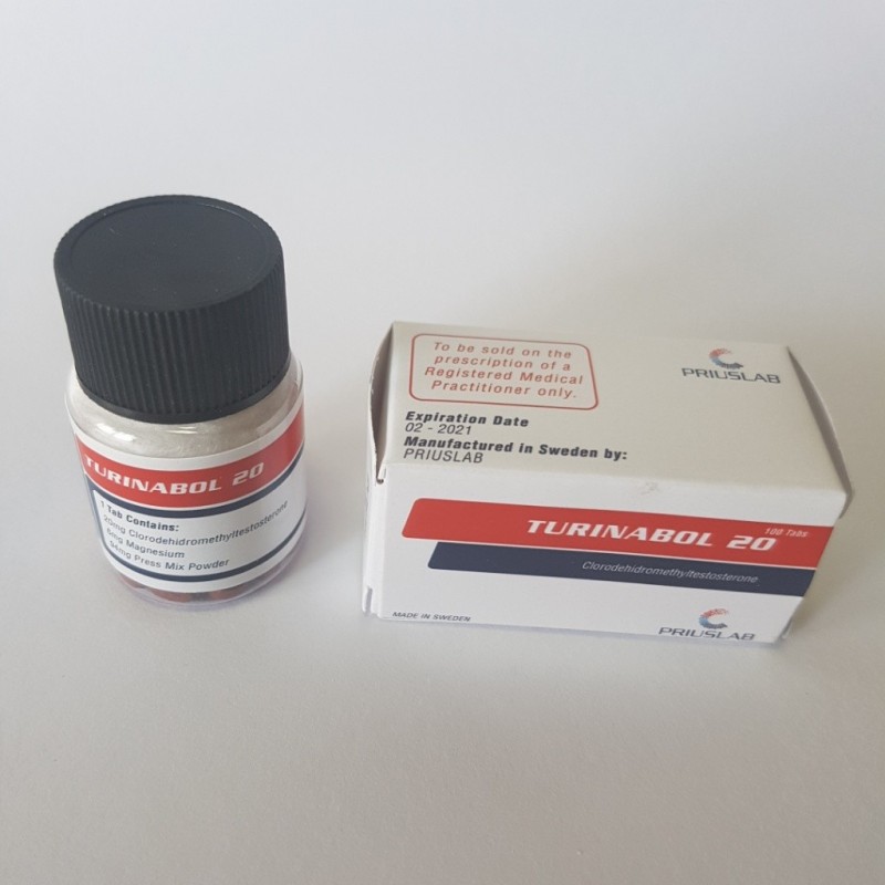 Prius Turinabol Chlorodehydromethyltestosterone 100 tabs 20 mg