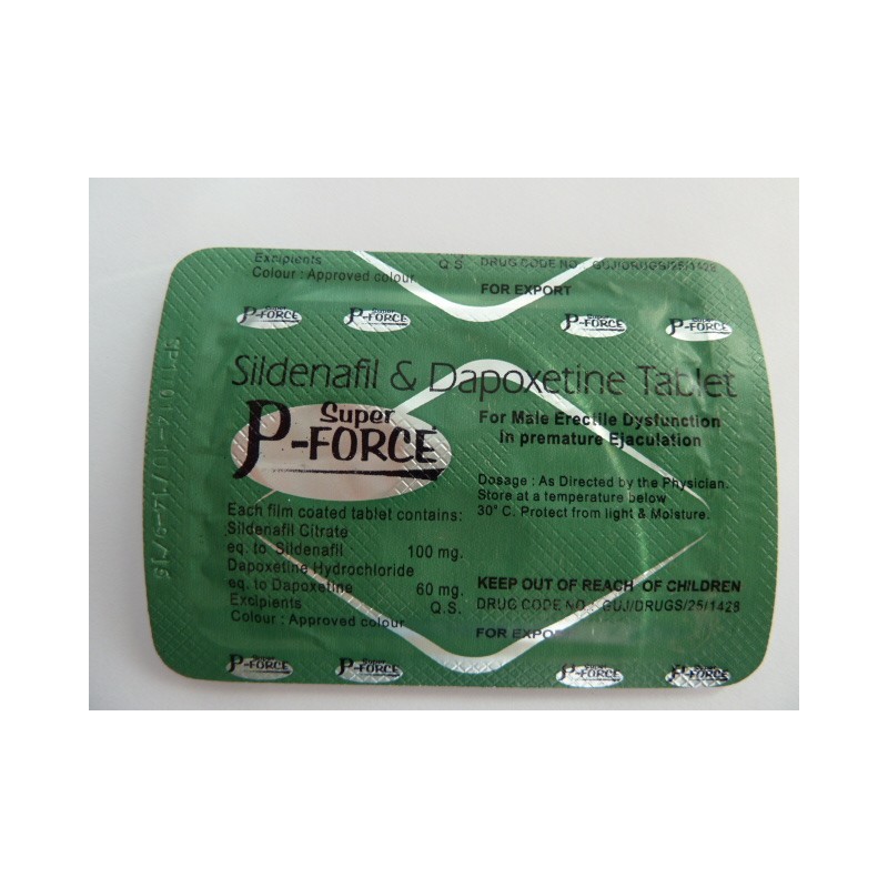 super p force (sildenafil 100 dapoxetine 60)